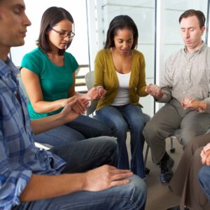 Photo of people praying